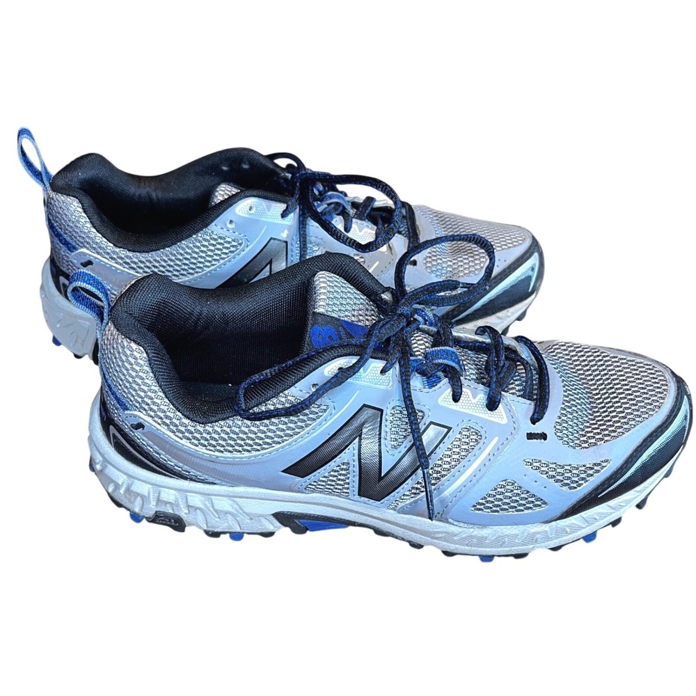 New Balance 412 v3 All Terrain Mens 8 Grey Blue Trail Running Shoes MTE412K3